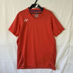 【新品・展示品】YONEX バドミントン　10001LCW　リーチョンウェイモデル　ユニシャツ（スタンダードサイズ）ブライトレッド　M