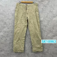 TOMMY HILFIGER チノパンツ ベージュ レギュラーフィット 33×34 ジップフライ RN77806 ボトムス 古着 SK10963