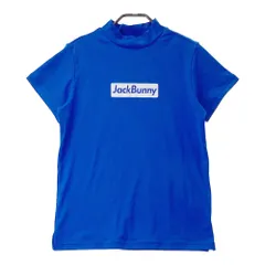 サイズ：2 JACK BUNNY ジャックバニー  モックネック 半袖Tシャツ  ブルー系 [240101396448] ゴルフウェア レディース ストスト