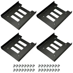 新品 MARUHADO 2.5インチHDD/SSD用 3.5インチ変換マウンタ ブラケット PC用 ネジ付き 金属製 変換ケース 4個