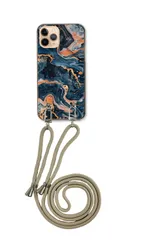 iPhone13 mini  アイフォン13 ミニ スマホケース ショルダーストラップ 紐 付き 絵具 ペンキ マーブル 大理石 ストリート おしゃれ クール かっこいい ベージュ カラー02