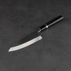 左利き出刃包丁 6寸（刃渡り180mm）普通表面仕上げ 本刃付け 八角柄（購入時選択可能）