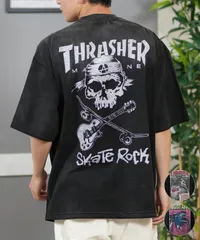 【ムラスポ公式】新品 THRASHER スラッシャー 半袖 Tシャツ メンズ バックプリント オーバーサイズ 252TH1ST029 ムラサキスポーツ限定