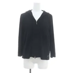 フォクシーニューヨーク FOXEY NEW YORK レディライクパーカ ニット 長袖 ジップアップ 38 黒 ブラック 31694 /MI ■OSのサムネイル