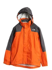 【お得なクーポン配布中!】 ノースフェイス HYVENT ナイロン ジャケット ボーイズ M 140cm 程/ 古着 The North Face アウトドア マンパ ハイネック ジャンパー 子供用