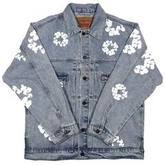 デニムティアーズ リーバイス フラワー デニムジャケット レトロ S デニムティアーズ リーバイス フラワー デニムジャケット レトロ S