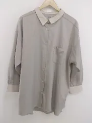 ◇ classicalelf クラシカルエルフ 長袖 シャツ ブラウス サイズXL グレージュ系 ライトベージュ系 レディース E  【1303240007082】