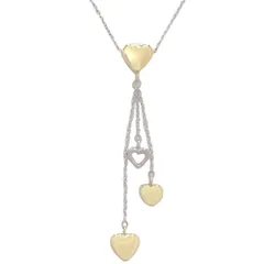 TIFFANY&Co.(ティファニー) マルチハート ドロップ ペンダント ネックレス ジュエリー アクセサリー K18 イエローゴールド YG ホワイトゴールド WG 金 シルバー銀 レディース 40803000933【中古】【アラモード】