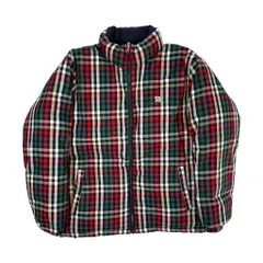 Arnold Palmer アーノルドパーマー リバーシブル ダウンジャケット LL/マルチチェック ネイビー