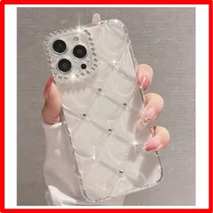 【セール中】 iPhone11ProMax_クリア 透明 iPhone11ProMaxケース シルバーストーン キルティングケース 凸凹 大人 きらきら 可愛い