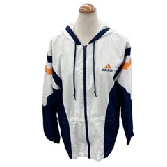 186004 現状品 adidas アディダス その他アウター 白 紺 黄 ジャケット レディース