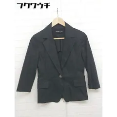 ◇ ◎ STRAWBERRY FIELDS ストロベリーフィールズ 1B 七分袖 テーラードジャケット ブラック レディース  【中古】 【1110290004080】のサムネイル