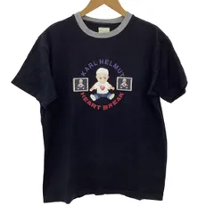 【新品、タグあり、90,s】カールヘルム 半袖Tシャツ カールヘルム半袖Tシャツモノグラムロゴ総柄ポケット刺繍タグ