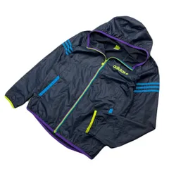 adidas アディダス ネオ ナイロンジャケット ジップアップ パーカー ネイビー S メンズ 春夏 スポーツ ランニング トレーニング 定番■J316