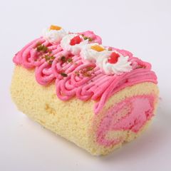 犬用ケーキ ロールケーキ イチゴ (３種のフルーツ)【北海道産牛乳と米粉使用】