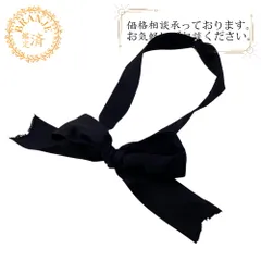 CHANEL/シャネル マドモアゼル リボン サテン チョーカー ブラック
