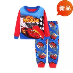 新品 カーズ 長袖パジャマ 上下セット 100〜130cm 男の子 綿 寝巻き 秋冬 キャラクター ハロウィン