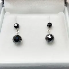 2025年最新】ダイヤモンドピアス プラチナ ブラックダイヤの人気  