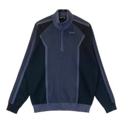 サイズ：3L SRIXON スリクソン by DESCENTE ハーフジップ ニットセーター 総柄 グレー系 [240101472916] ゴルフウェア メンズ ストスト
