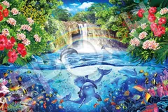 ★未開封‼️【ドナルドのハワイアンホリデー】1000 PCS ジグソーパズル★ D-1000-029 ナイト アクアリウム | 玩具卸売 カワダオンライン