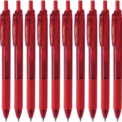 新品 赤 BL127-B レッド軸 0.7mm 10本 エス エナージェル ゲルインキ ボールペン ぺんてる
