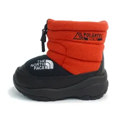 【新品】ザ ノースフェイス THE NORTH FACE キッズ ブーツ 子供用 ヌプシ ブーティ VII ポーラーテック NFJ52470 OK TNFオレンジ×TNFブラック POLARTEC
