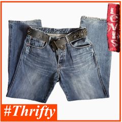 送料無料 即決★リーバイス 510★ W33 ストレート 100%綿 90年代 ダブルステッチ Levi's メンズ ボタンフライ デニム アメカジ p240320