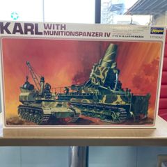 プラモデル　ミリタリー　600mm　カール4号　特殊弾薬運搬車　KARL WITH MUNITIONSPANZER IV　ミニボックスシリーズ　No.33　1/72