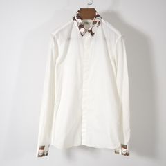 ドリスヴァンノッテン DRIES VAN NOTEN コットン 長袖 シャツ 襟柄 46 ホワイト メンズ 正規品 5-DC015