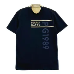 サイズ：6 PGG PEARLY GATES パーリーゲイツ 2024年モデル ハイネック半袖Tシャツ  ブラック系 [240101285649]# ゴルフウェア メンズ ストスト