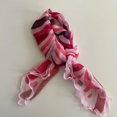同柄　5枚　スカーフ　ピンク色　　大人スカーフ　まとめ商品