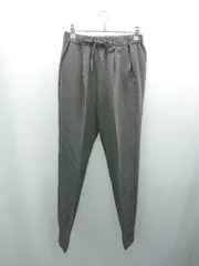 ◇ ◎ ●未使用● URBAN RESEARCH DOORS ウエストゴム センタープレス ワンタック パンツ サイズ36 グレー レディース E  【1308290053881】