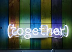 オリジナル　LED ネオンサイン together インテリアライト 壁掛け  オーダーメイド
