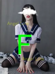 624129JK風セーラー服コスプレ上下組レギュラーカラーF