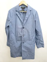 ◇ Θ GLOBAL WORK グローバルワーク SOLOTEX 薄手 長袖 コート サイズL ブルー メンズ P  【1409090011306】