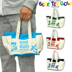 【カラー選択可】BLUE TEE GOLF ブルーティーゴルフ コットン ミニトートバッグ Aloha On The Beach(アロハ オン ザ ビーチ) BTG-TT004 メンズ レディース TT-004 新品【BLUE TEE GOLF正規販売店】