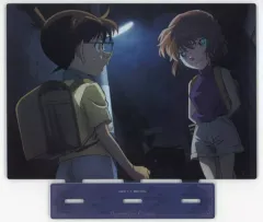 【中古】アクリルスタンド・アクリルパネル 江戸川コナン＆灰原哀 アクリルパネル(黒ずくめの組織から来た女) 「セガ ラッキーくじ 名探偵コナン メモリアルカット」 B賞