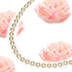 ガラスパール連ネックレス直径6ミリ16インチ   プレゼント 春夏秋冬 大人気