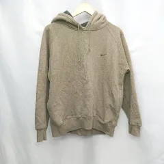 ◇ ⊇ NIKE ナイキ プルオーバ 袖あり パーカー サイズM カーキ―系 メンズ E  【1504210012871】