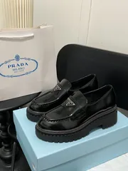 赤字商品/近新 限定品prada 39 PRADA DOWNTOWN SNEAKERS SHOES 2EE364 RED WHITE LEATHER NEW