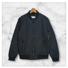 【新品】CALVIN KLEIN カルバンクライン　　MA1タイプ　キルティングジャケット　ブラック　黒　M