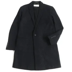 極美品□18AW サンローランパリ 530757 ラメ×ツイード ウール チェスターコート/ロングコート ブラック 48 イタリア製 正規品 メンズのサムネイル