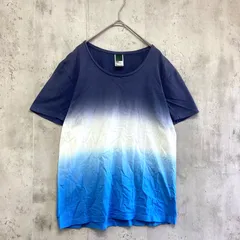 BASE CONSROL ベースコントロール　グラデーション半袖Tシャツ ブルー系　メンズ　Sサイズのサムネイル
