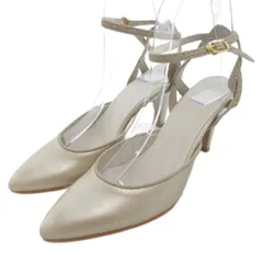 AIMER グリッターストラップポインテッドパンプス ハイヒール 36 ベージュ系 /UO