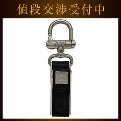 シャネル キーリング ec-22083 ブラック グレー シルバー