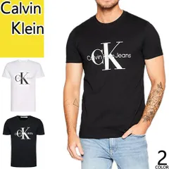 カルバンクライン Calvin Klein Tシャツ メンズ 半袖 フロント ロゴ クルーネック 丸首 おしゃれ 大きいサイズ ブランド 綿100 黒 ブラック SLIM MONOGRAM T-SHIRT J30J320935