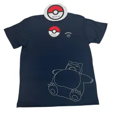 【新品】カビゴン　ポケモン　半袖tシャツ  メッシュ　ドライtシャツ　速乾　ネイビー