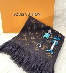 [美品]　ルイヴィトン　マフラー　LV モノグラム　総柄　ブラウン　人気カラー マフラー・オール アバウト モノグラム S00｜ルイ・ヴィトン