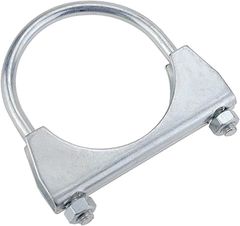 S-NET 互換品 エスネット 汎用 マフラー 固定 補修 U字 クランプ 金具 メッキ スチール製 エキゾースト マフラーバンド 排気 オートバイ 車(76ｍｍ)