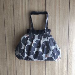 Creema限定】毛糸のお花モチーフバック(モノトーン)受注制作